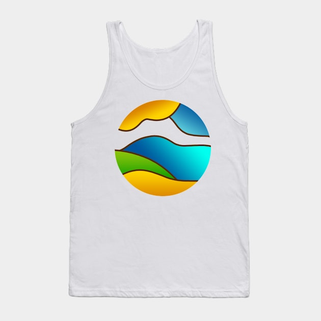 abstract earth Tank Top by Goth Angels